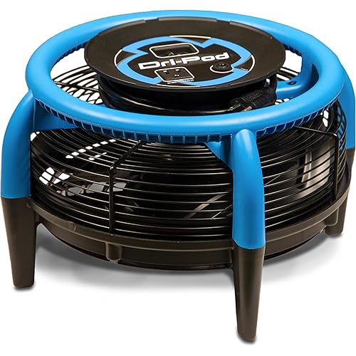 Dri-Eaz Dri-Pod Pro Omnidirectional Floor and Carpet Dryer, Ventilating Floor Dryer for Boats, RVs and Residential Use