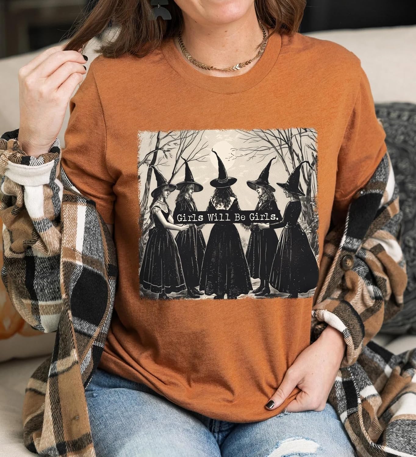 Basic Witch Halloween T Shirt Women Vintage Graphic Coffee Tees Shirt Short Sleeve Casual Funny Halloween Party Shirts