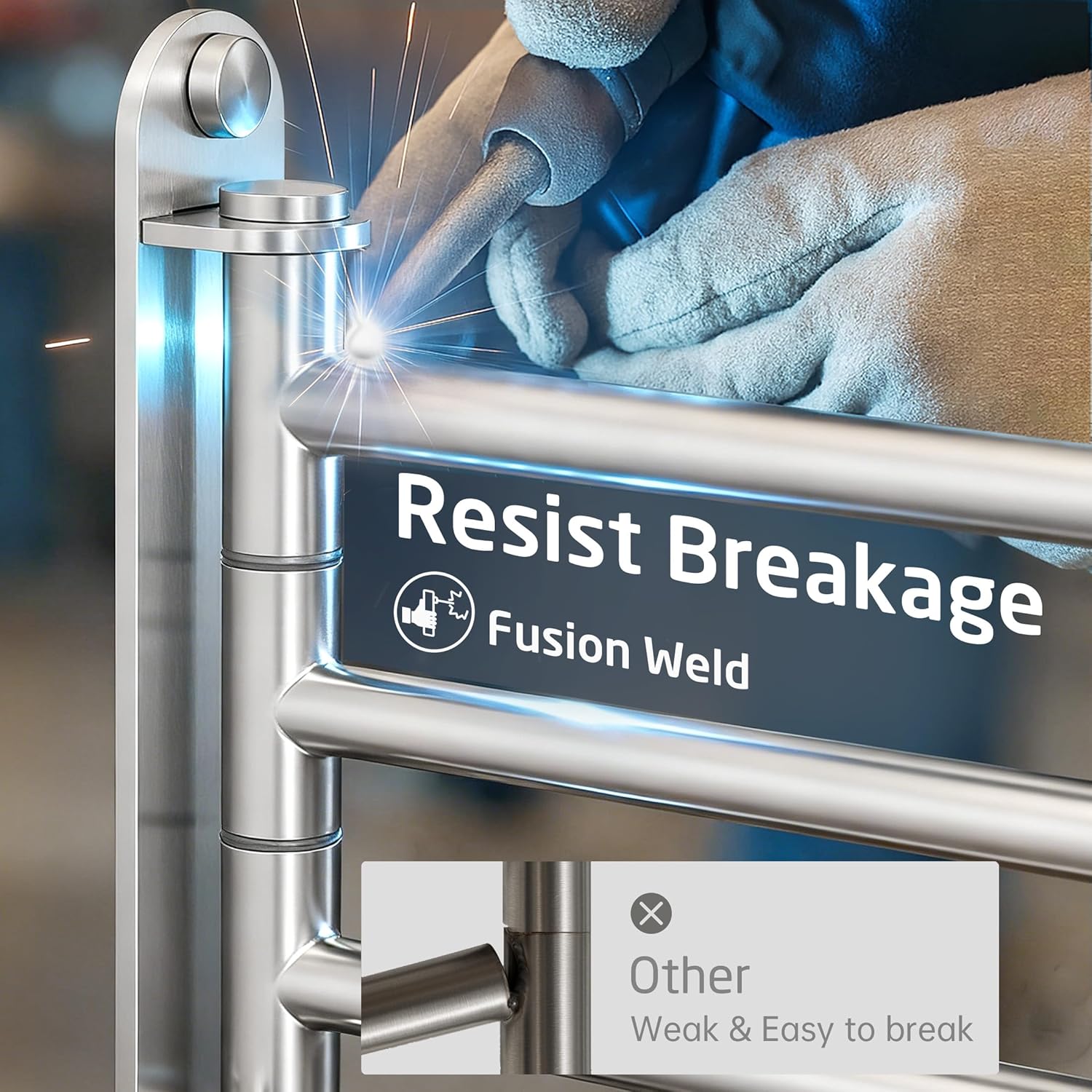 KES Adjustable Swivel Towel Rack 14.5 to 27.5 inch 4-Arm, Swing Out Towel Bar for Bathroom, Swinging Towel Rack for Bath Towels, 18/8 Stainless Steel Brushed Finish, A2107S4L70-2