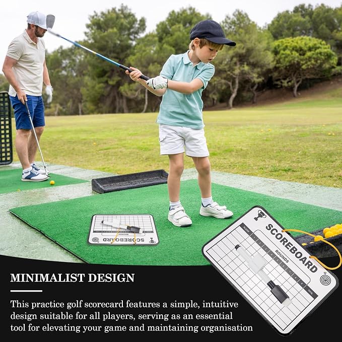 Marcador de Golf Reutilizable con Pizarra y Bolígrafo miniatura 7