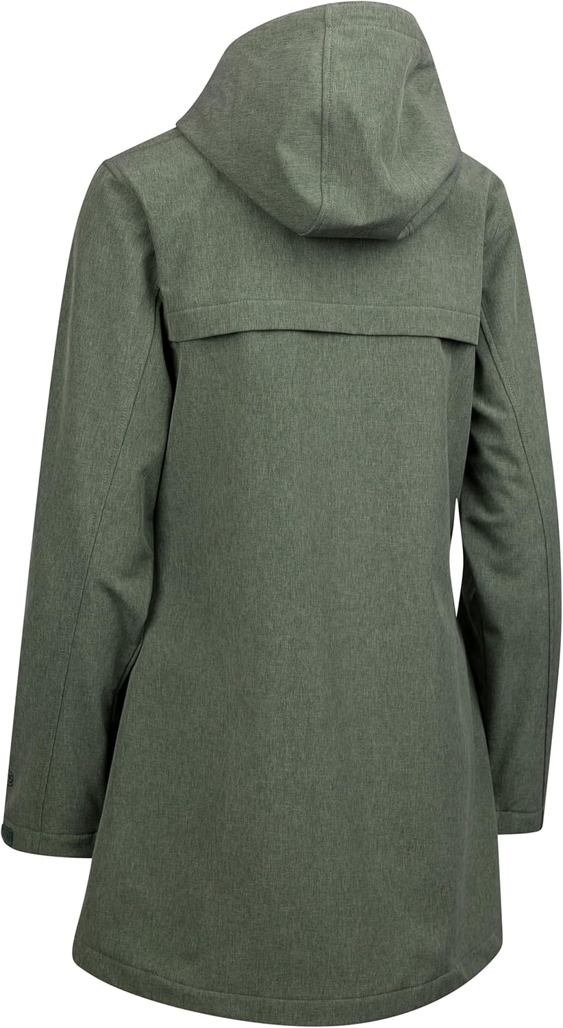 Trespass Aylmer Women's Softshell Jacket, Willow Marl Green, XS