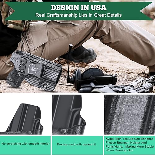 Miniatura 2 de Funda Taurus GX4, funda IWB Kydex ajuste a medida pistola Taurus GX4, funda de transporte oculta en la cintura interior para hombresmujeres,