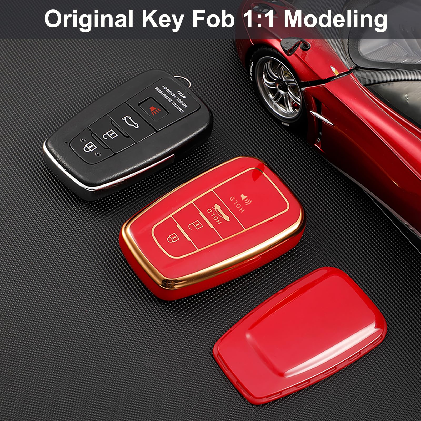 Key Fob Cover Case Compatible With Toyota Highlander Camry RAV4 Corolla Tacoma Avalon Venza Yaris Accessories Shell – Buy The Best Products In The Online Store - Foto 9