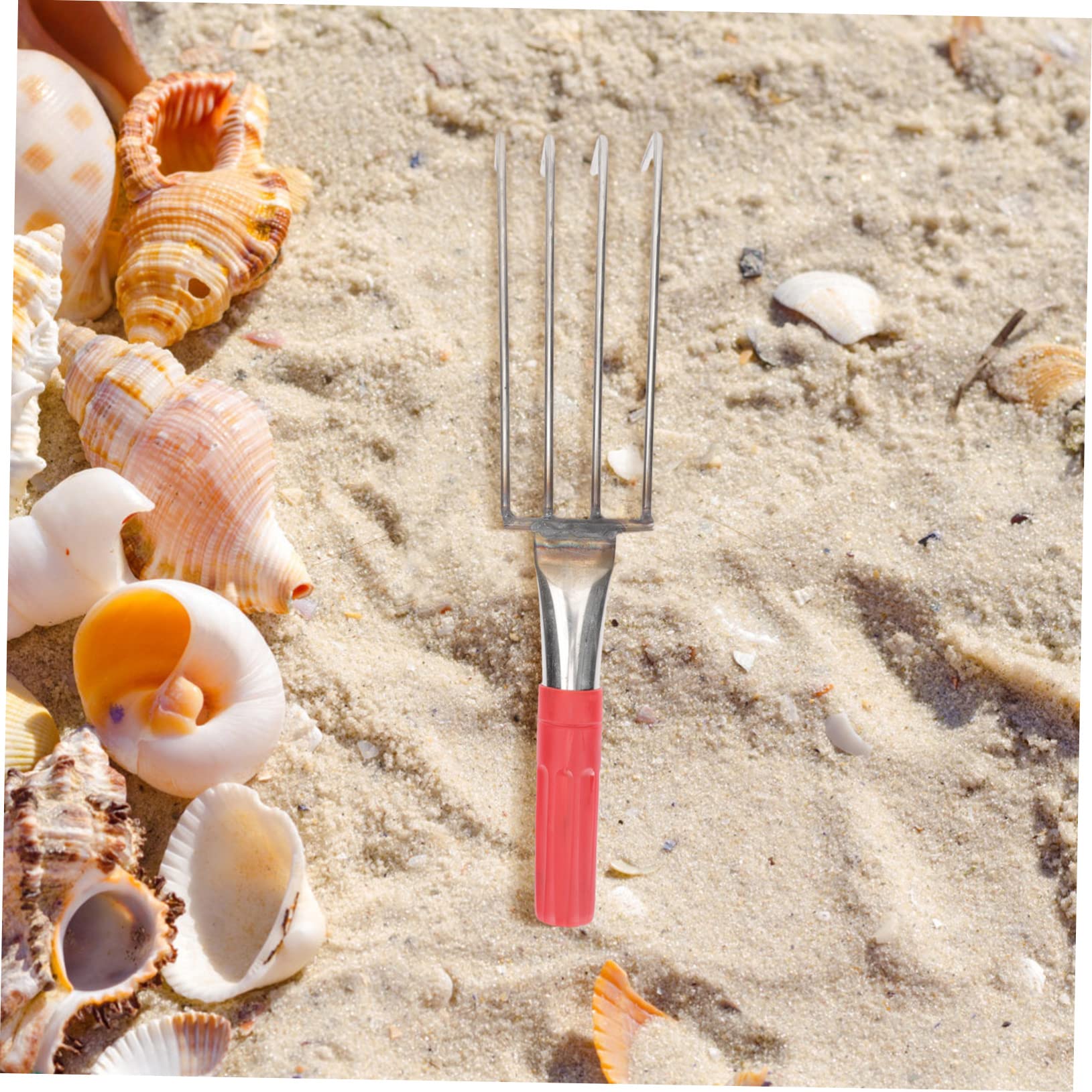 Abaodam 2 Stück Strandrechen Rechen mit Ergonomischem für Muscheln und Meeresfrüchte Hochwertiges Strandgrabwerkzeug für Müheloses Ausgraben und Ernten Am Strand