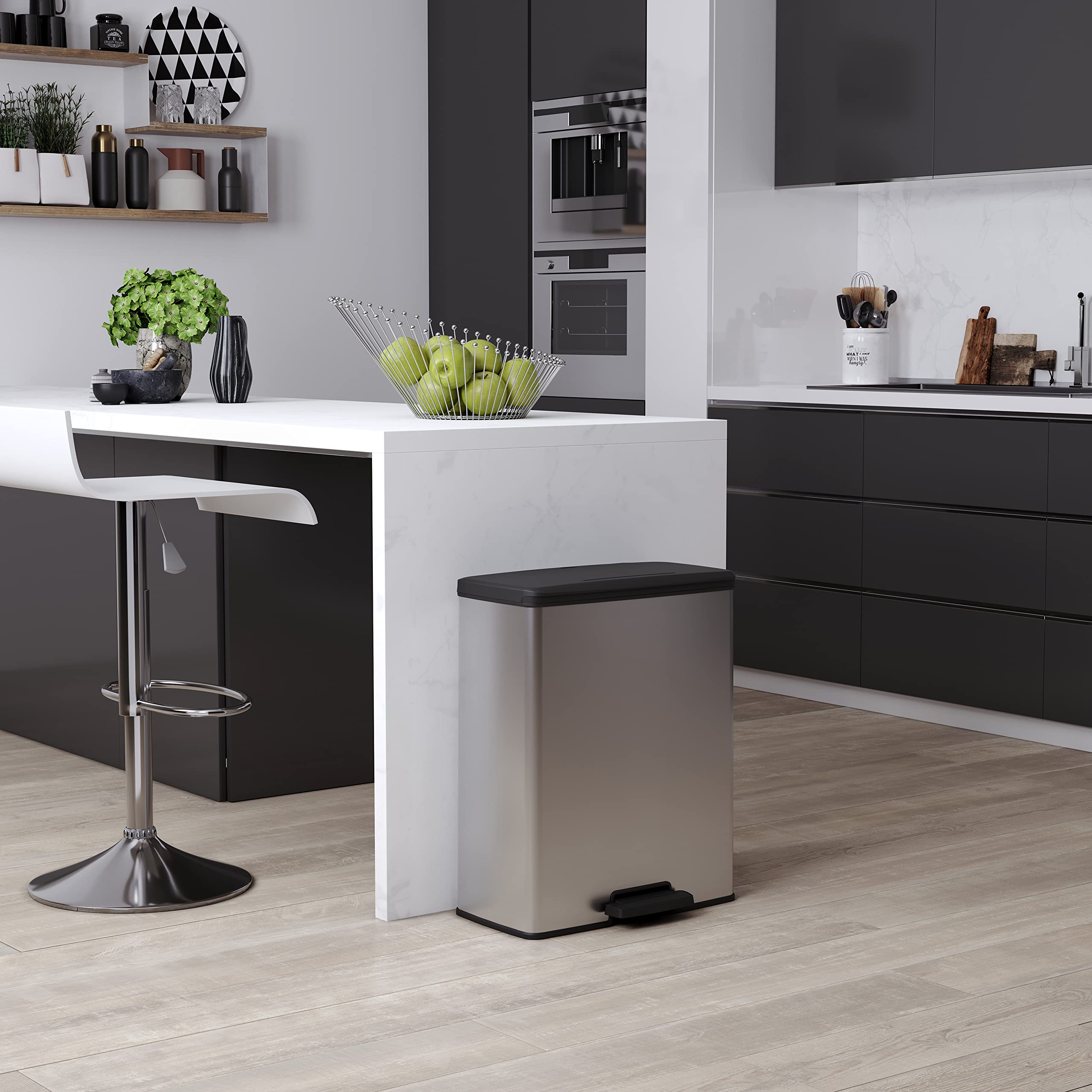 curver deco pedal bin Rectangular 65L, Metallic Grey, for Kitchen, Laundry Room, Garage, 486x284x615mm, 100% Recycled PP (Previous Version) Home & Kitchen Color:Sunray Its rectangular shape fits DMR Vault Brendog Signature mens-hiking-and-climbing-pants
