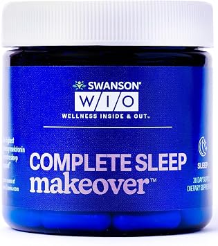 Swanson WIO Complete Sleep Makeover Melatonin 10 mg, 30 Capsules