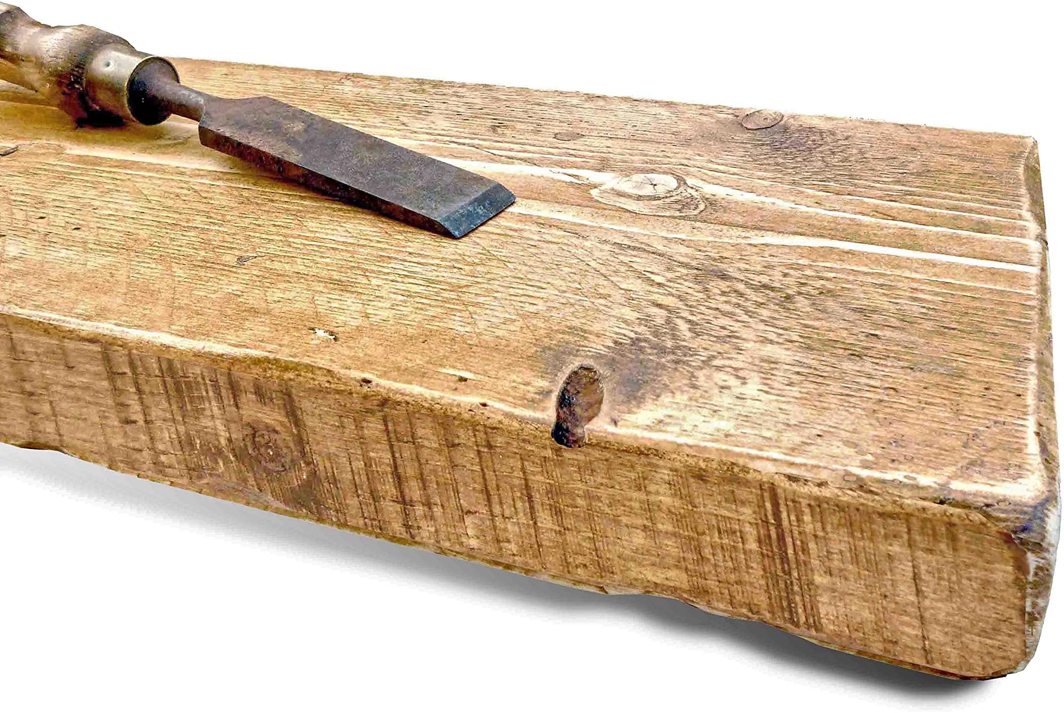 Ben Simpson Furniture Handmade Reclaimed Floating Shelf | 22 x 130 cm | Tudor Oak