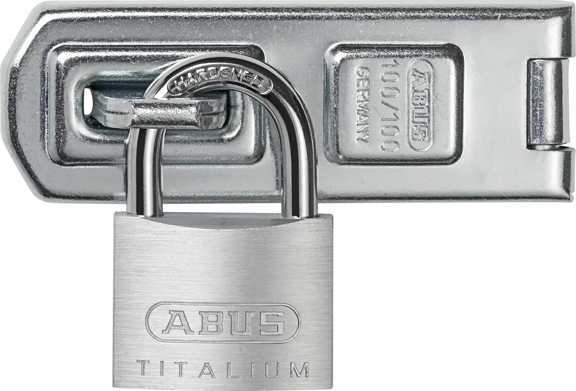 ABUS ABU54TI40TC 54TI/40 Vorhangschloss, 2er Set, 40mm, 2 Stück | Gehärteter Stahl-Bügel, sägeresistent - robuster Schutz für Tor, Keller und Garage