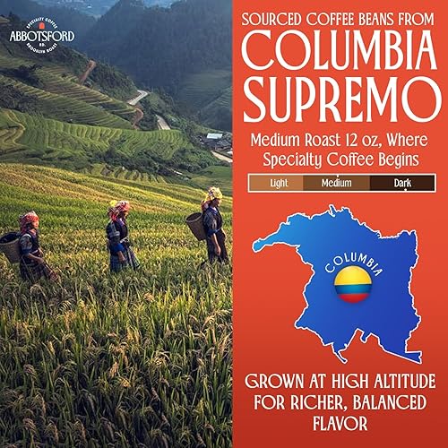 Miniatura 2 de Abbotsford Road Café descafeinado en grano entero, bolsa especial de tostado medio de 12 onzas, granos de café descafeinados arábica sin químicos,