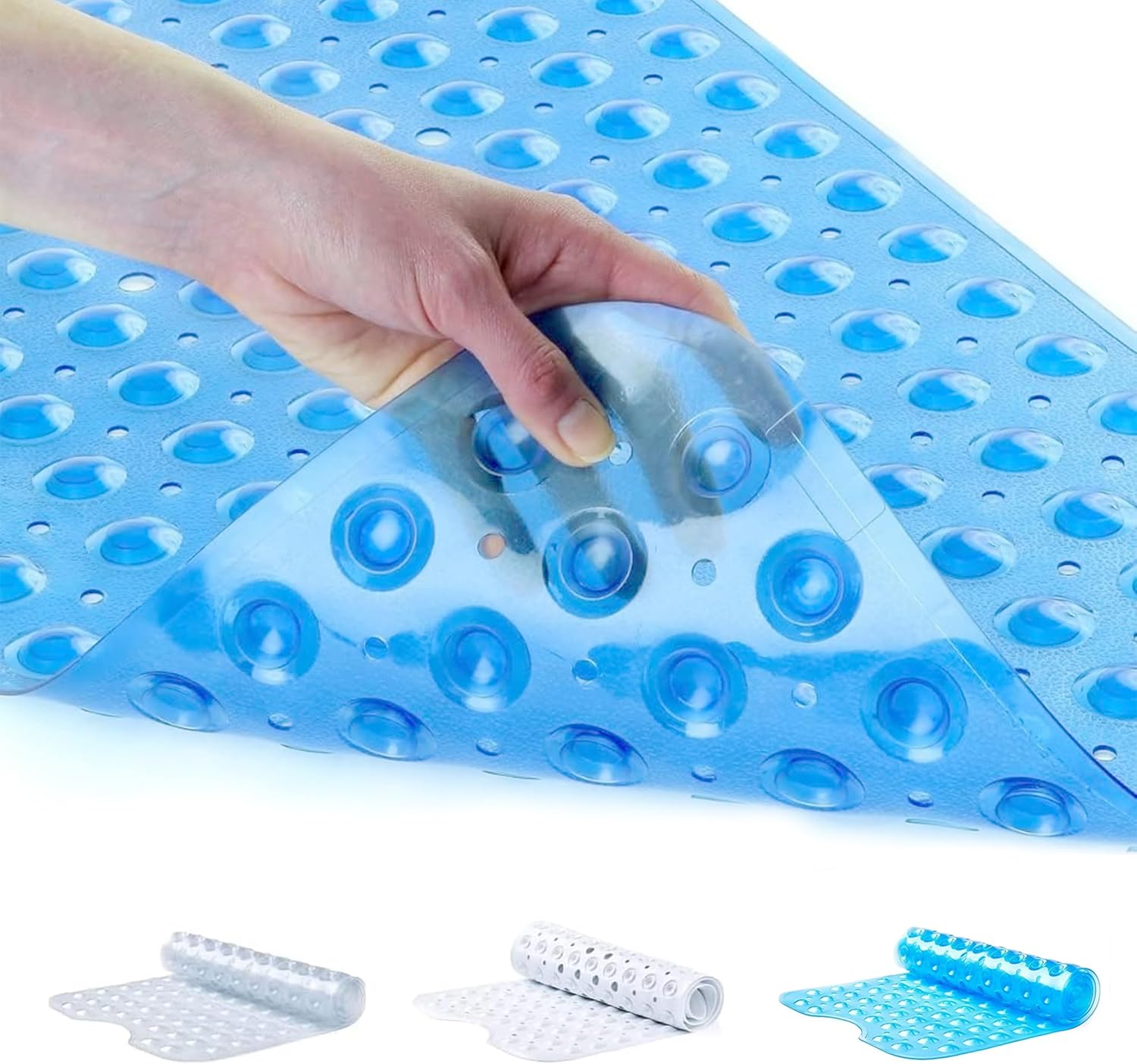 Oxford Homeware Large Bath Mat Non Slip Anti Mould and Mildew Shower