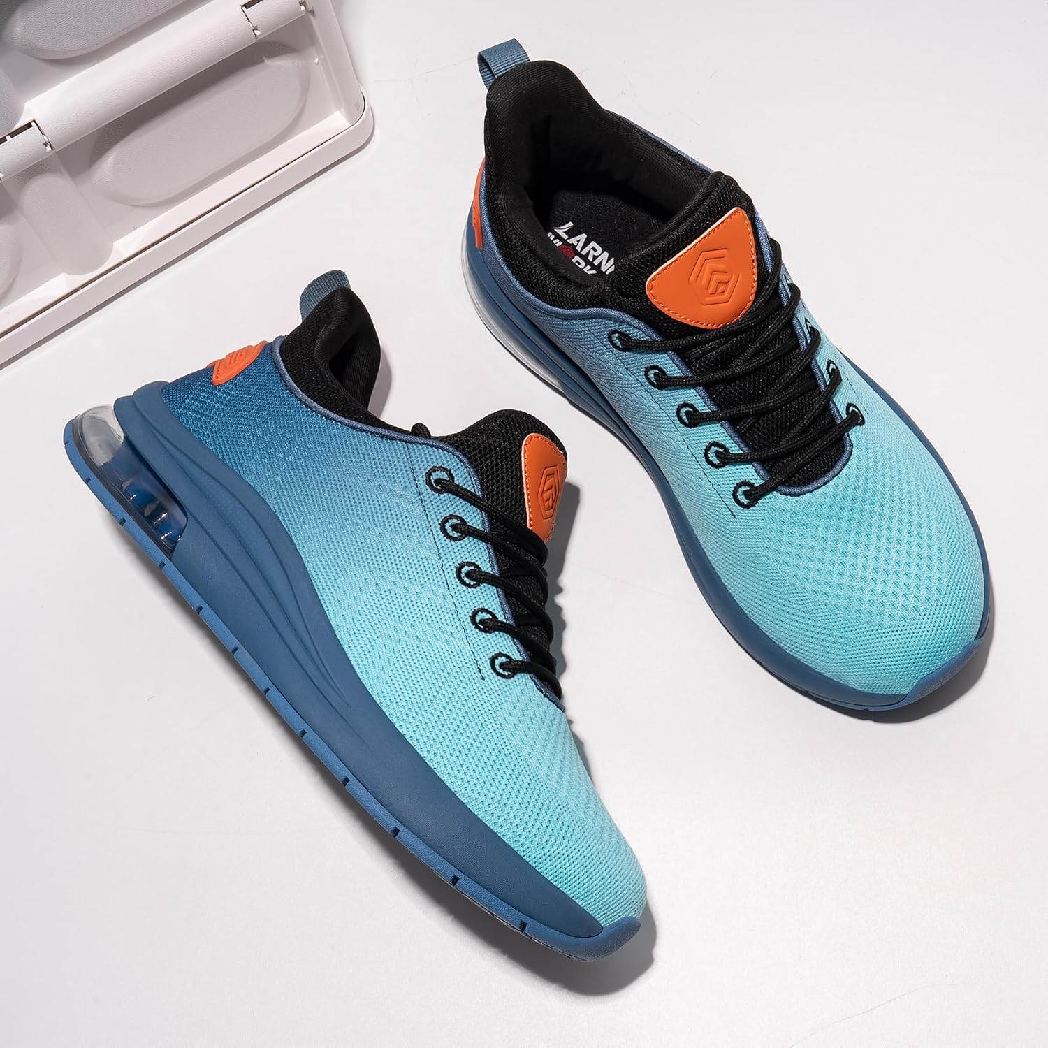 LARNMERN Mens Running Shoes Slip On Breathable Walking Sneakers