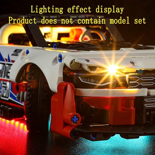 Miniatura 7 de Kit de luces LED compatible con NASCAR Next Gen Chevrolet Camaro ZL1 – para Technic 42153 (juego de modelos no incluidos)