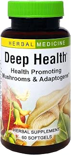 Herbs Etc. Deep Health - Daily Use Adaptogen Supplement - Aids Immune Health & Energy - with Reishi Mushroom - 60 Softgels (60 Servings)