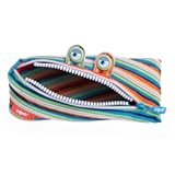 ZIPIT Monster Pencil Case for Kids, Cute Zipper Pouch for Boys Girls and Teens, Stationery Bag for School,Colorful