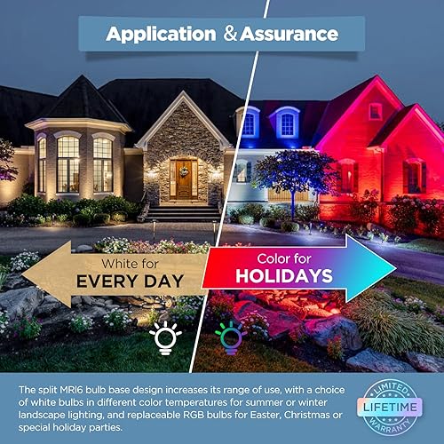 Miniatura 4 de Gardencoin Focos de paisaje de latón macizo para exteriores, luces LED de bajo voltaje de 12 V para jardín y patio, accesorio de iluminación