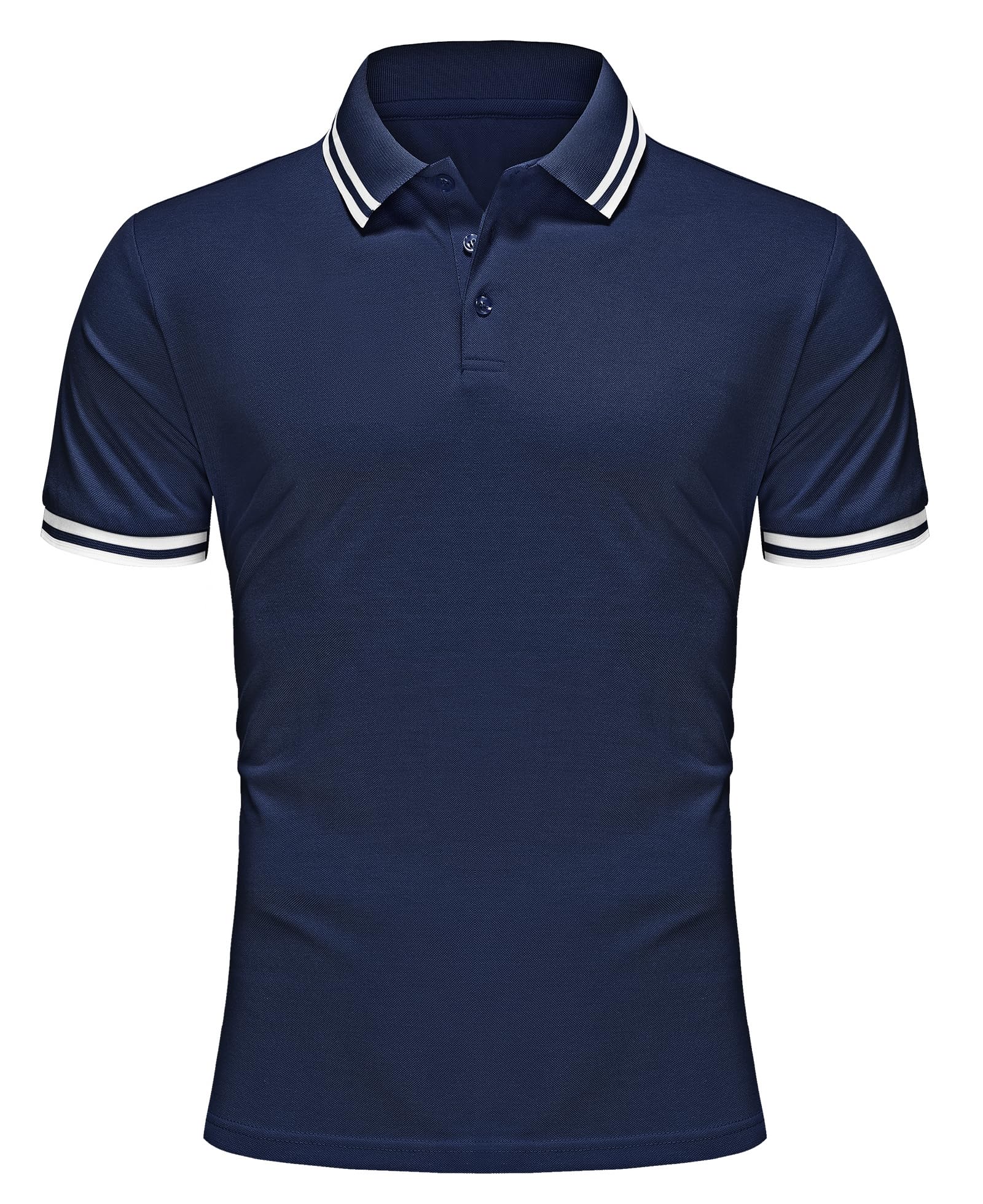 Zoofly Mens Polo shirt Short Sleeve Regular Fit Classic Casual Pique Polo for Men Breathable Golf Polo