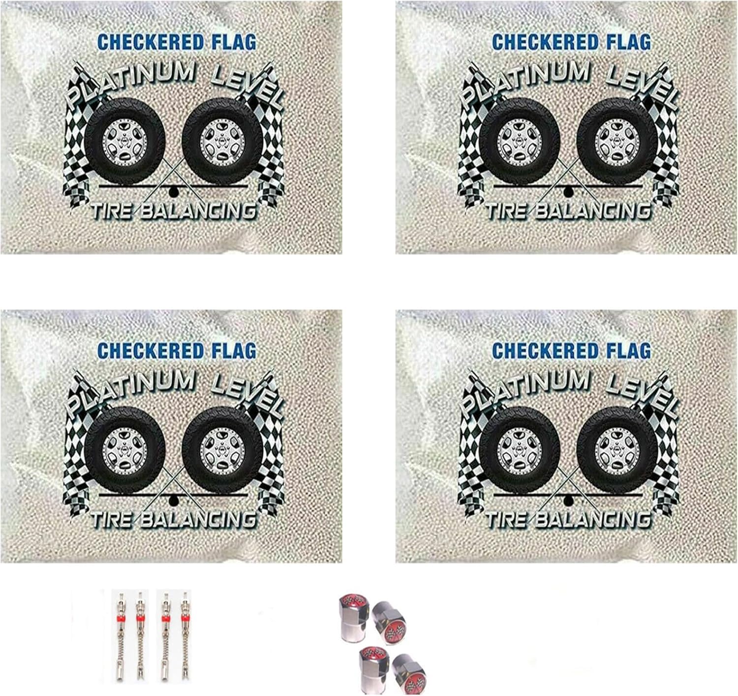 E-Z Tire Balance Beads Deluxe Kit Light Truck 3 Oz Four-Pack (4 Bags Of - Foto 6