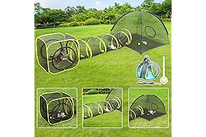 Outback Jack Kitty Compound Cat Playpen Tent & Tunnel