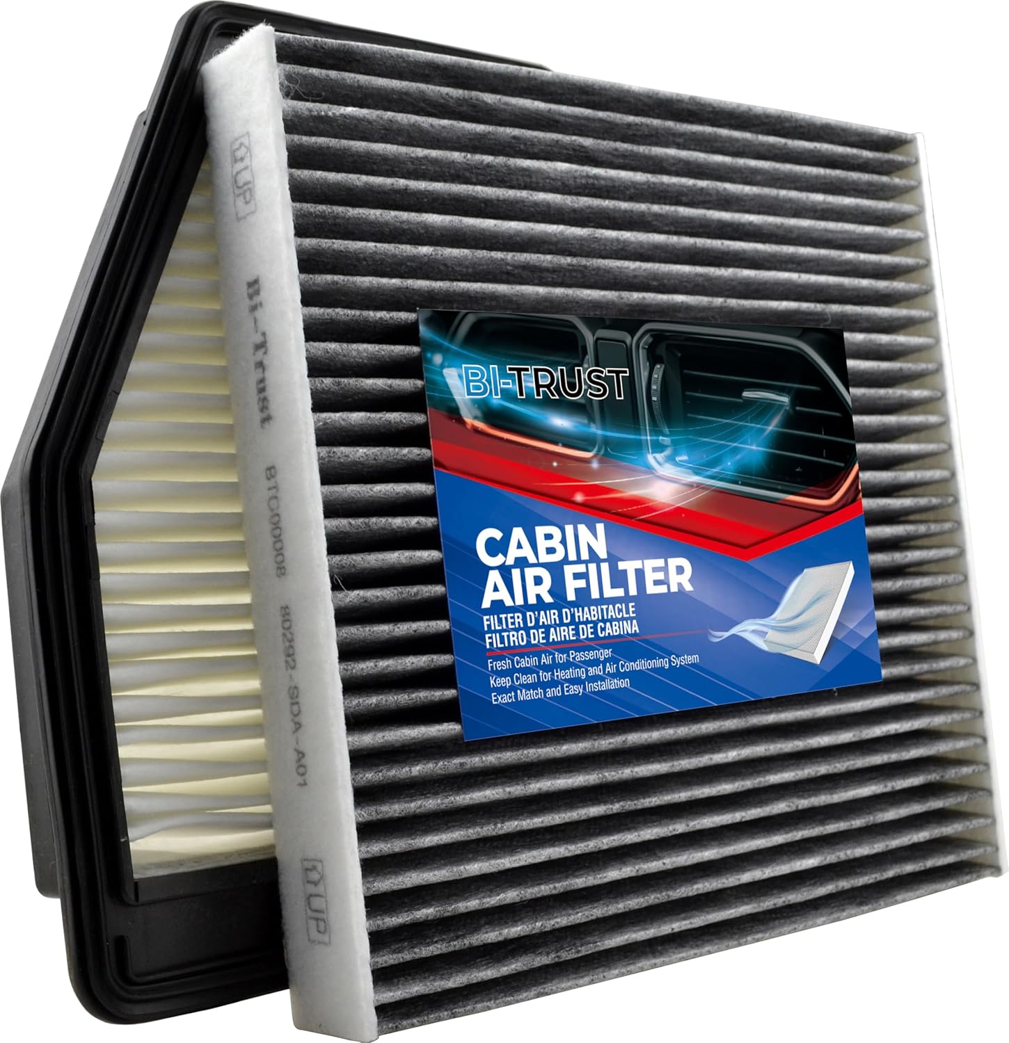 Engine Cabin Air Filter Kit, Replace Fram CA11113,CF10134,Compatible with Acura Ilx 2013-2015 L4 2.0L Honda Civic 2012-2015 L4 1.8L