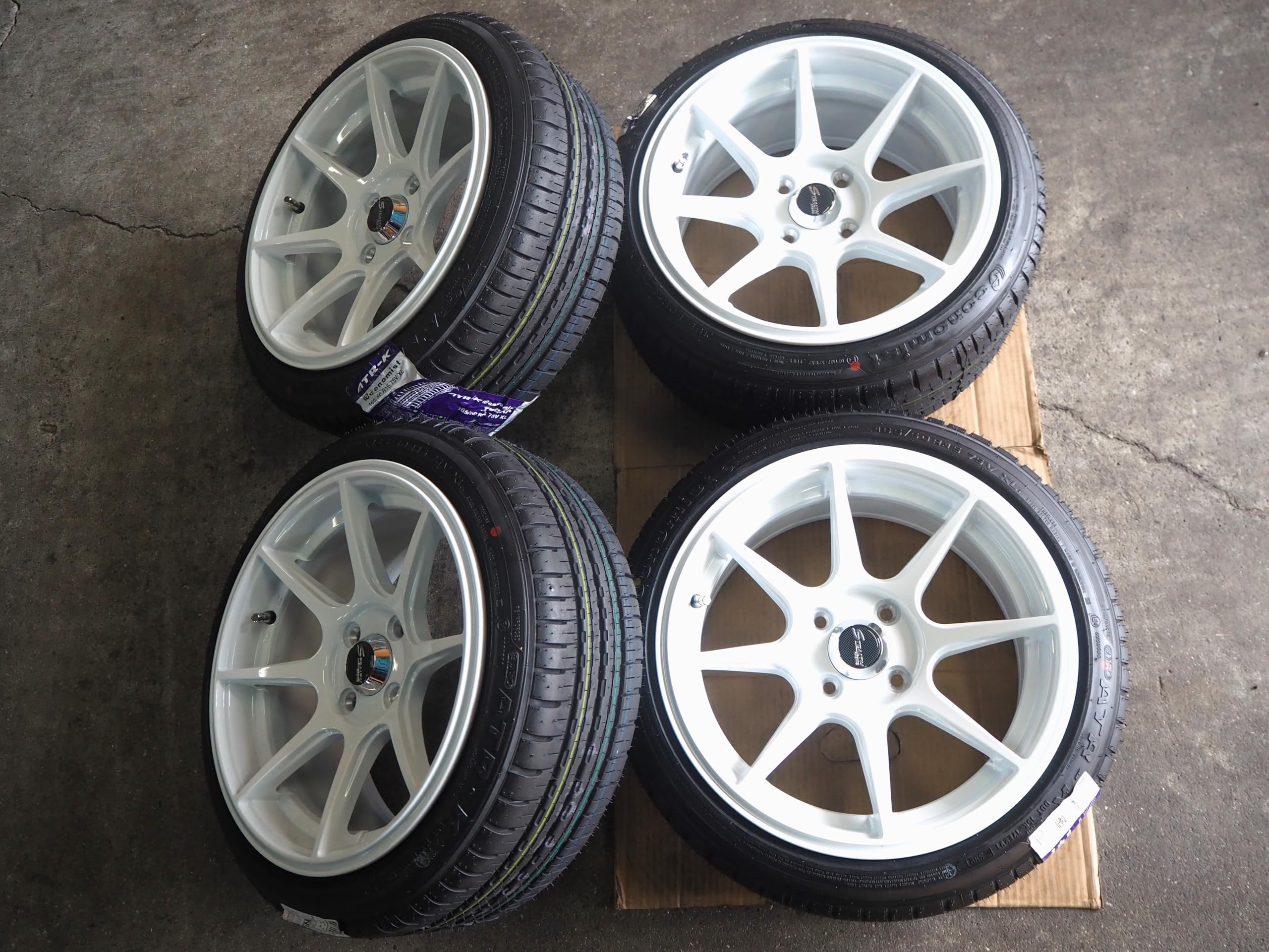 軽カー 2022年製 165/45R15 7〜8分山ぐらい 4本セット