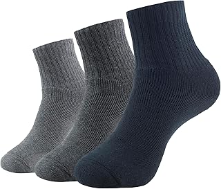 Jockey 7036 Men's Compact Cotton Terry Ankle Length Socks With Stay Fresh Treatment (Pack of 3) Price In India