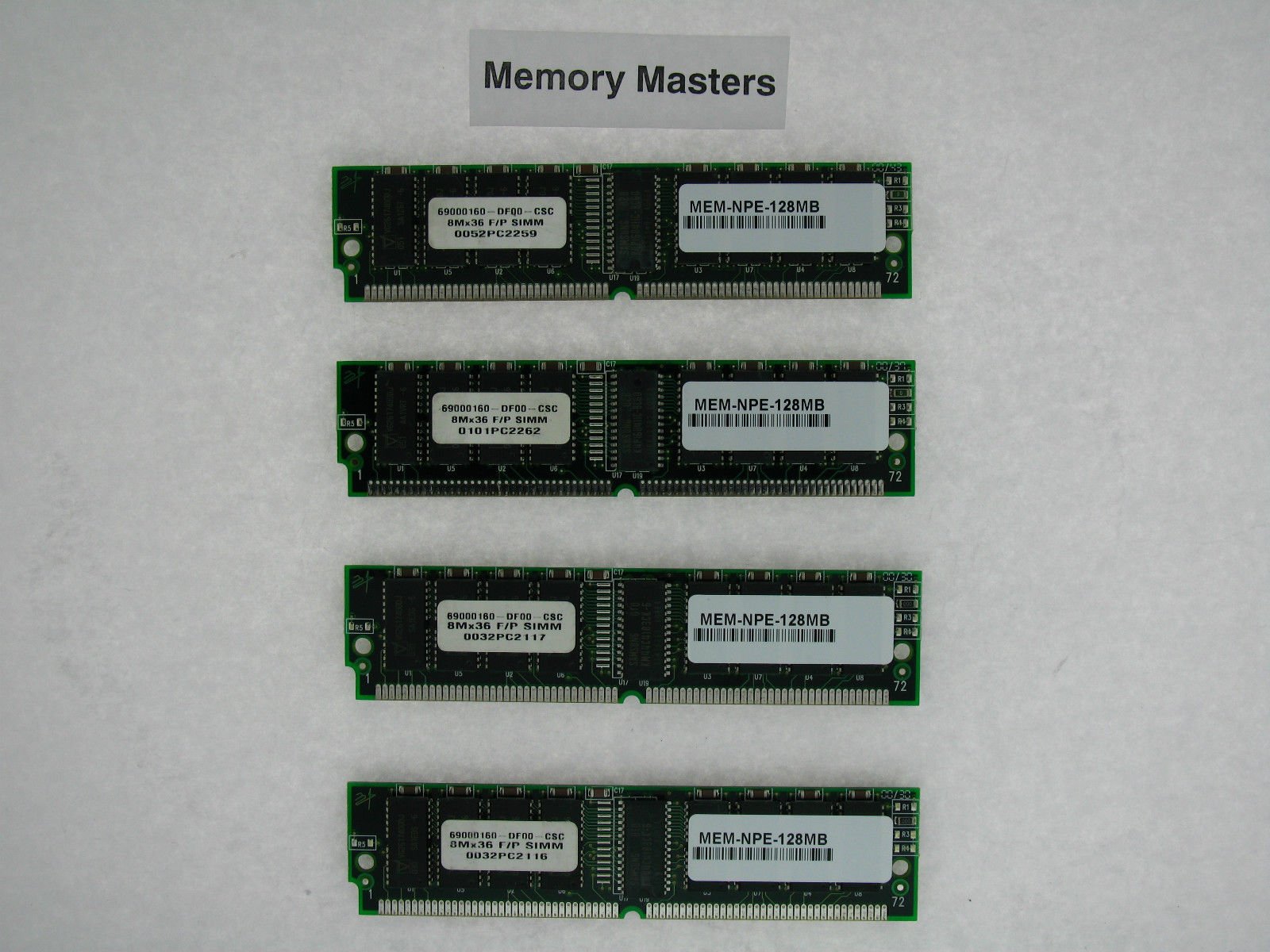 MemoryMasters MEM-NPE-128MB 128MB Approved (4x32MB) Memory for Cisco 7200 NPE()