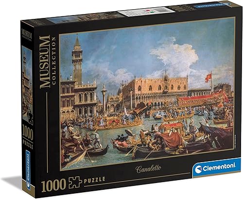 Clementoni - Museum Collection-Canaletto, Return of Bucentaur at The Molo On Ascension Day-1000 Adult Pieces, Art, Puzzle Paintings, Famous disponible en Yaxa Colombia