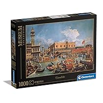 Clementoni – 39764 – Museum Collection – Canaletto, “The Return Of The Bucentaur At The Molo On Ascension Day” – 1000 Pezzi – Puzzle Adulti, Arte, Puzzle Quadri Famosi, Dipinti Famosi, Made In Italy