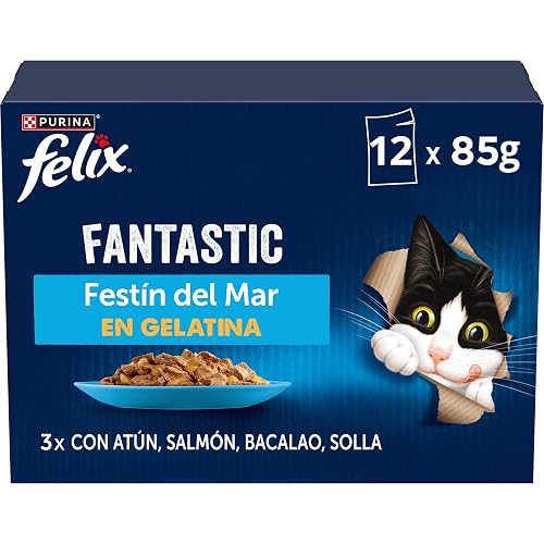 Felix Fantastic Pescados comida húmeda gato 72x85 g