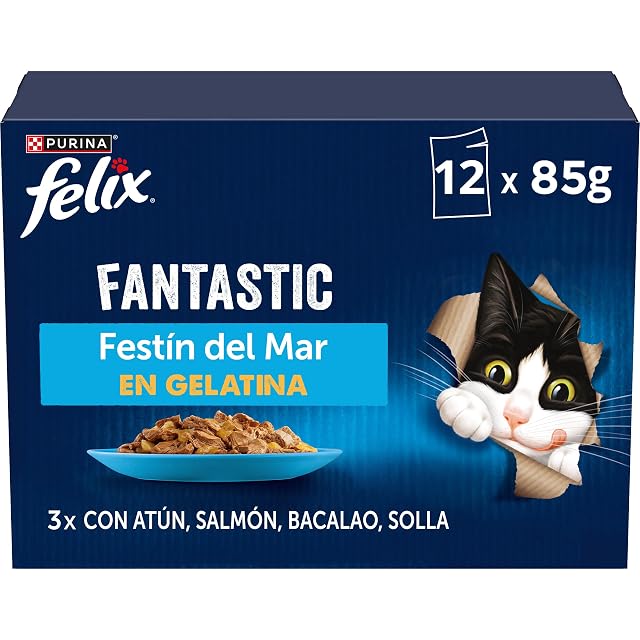 Felix Fantastic Pescados comida húmeda gato 72x85 g