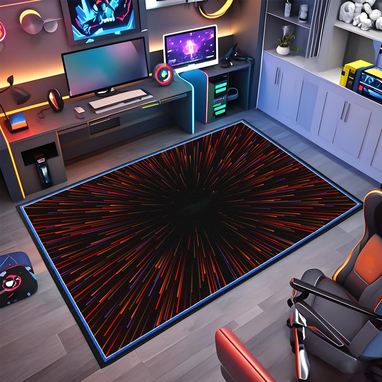 Wuzqju Gaming Chair Mat Non-slip Office Chair Mat for Hardwood Floor 60 x 90 cm Heavy Duty Office Chair Mats for Carpeted and Hardwood Floor Multi-Purpose Floor Protector for Home Office Gaming Room