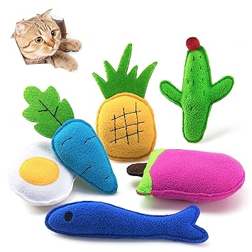 AWOOF Catnip Toys for Cats, Natural Catnip Kitten Toys Cat Toys Set