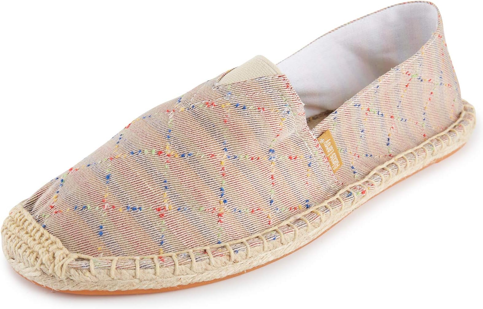 Alexis Leroy Women's Flat Espadrilles Canvas Shoes Slip on Espadrilles