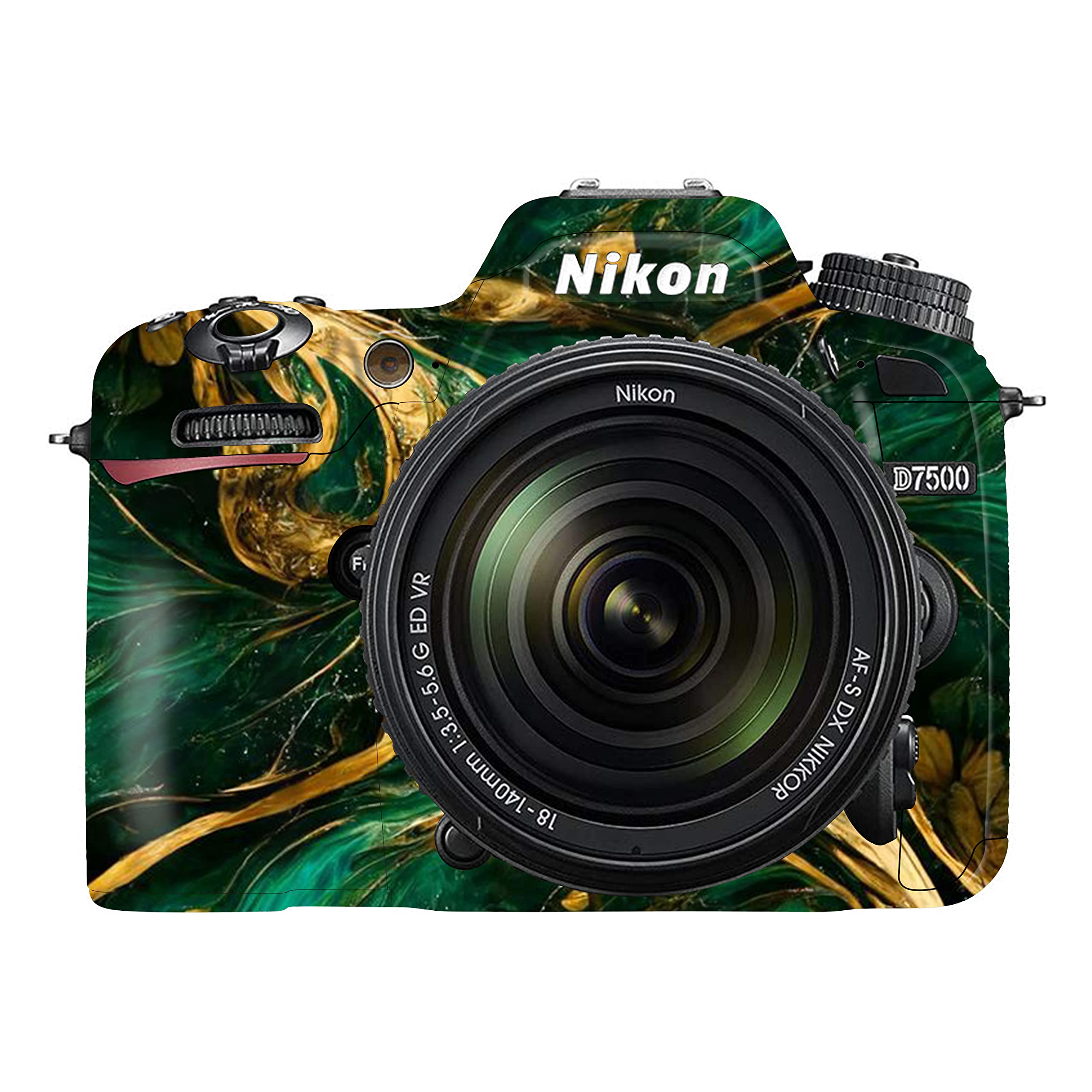 WRAPTURE. Premium DSLR Camera Scratchproof Protective Skin for Nikon D7500 - No Residue Removal, Bubble Free, Scratch Resistant, Stretchable, HD Quality Printed - HDCS-Nikon-D7500 (Design 13)
