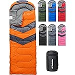 MalloMe Sleeping Bags for Adults Cold Weather & Warm - Backpacking Camping Sleeping Bag for Kids 10-12, Girls, Boys - Lightweight Compact Camping Essentials Gear Accessories Hiking Sleep Must Haves