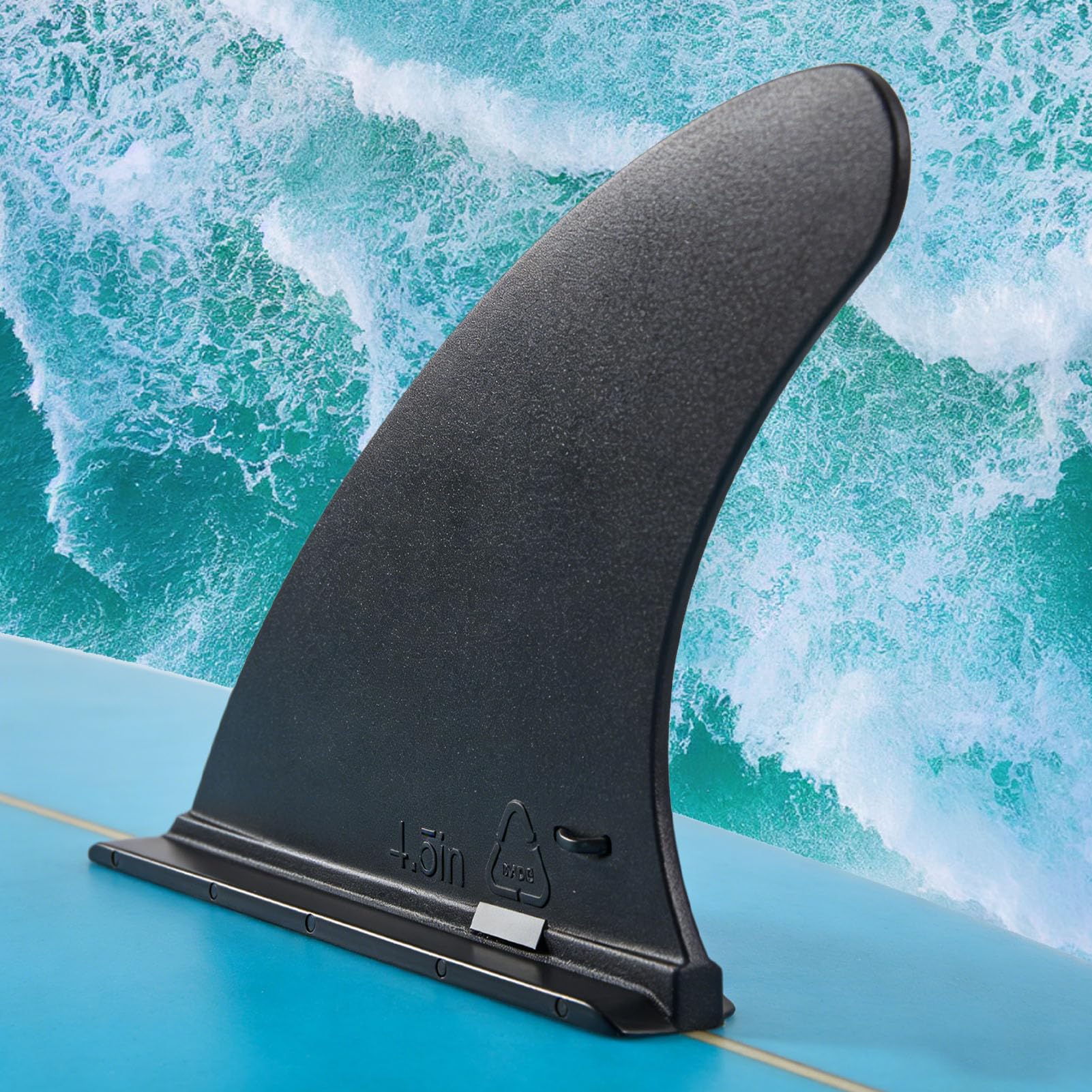 Zunate Aileron de Planche à Pagaie Détachable de 4,5 Pouces | Remplacement du Gouvernail Coulissant pour Le Surf et Le Stand Up Paddle