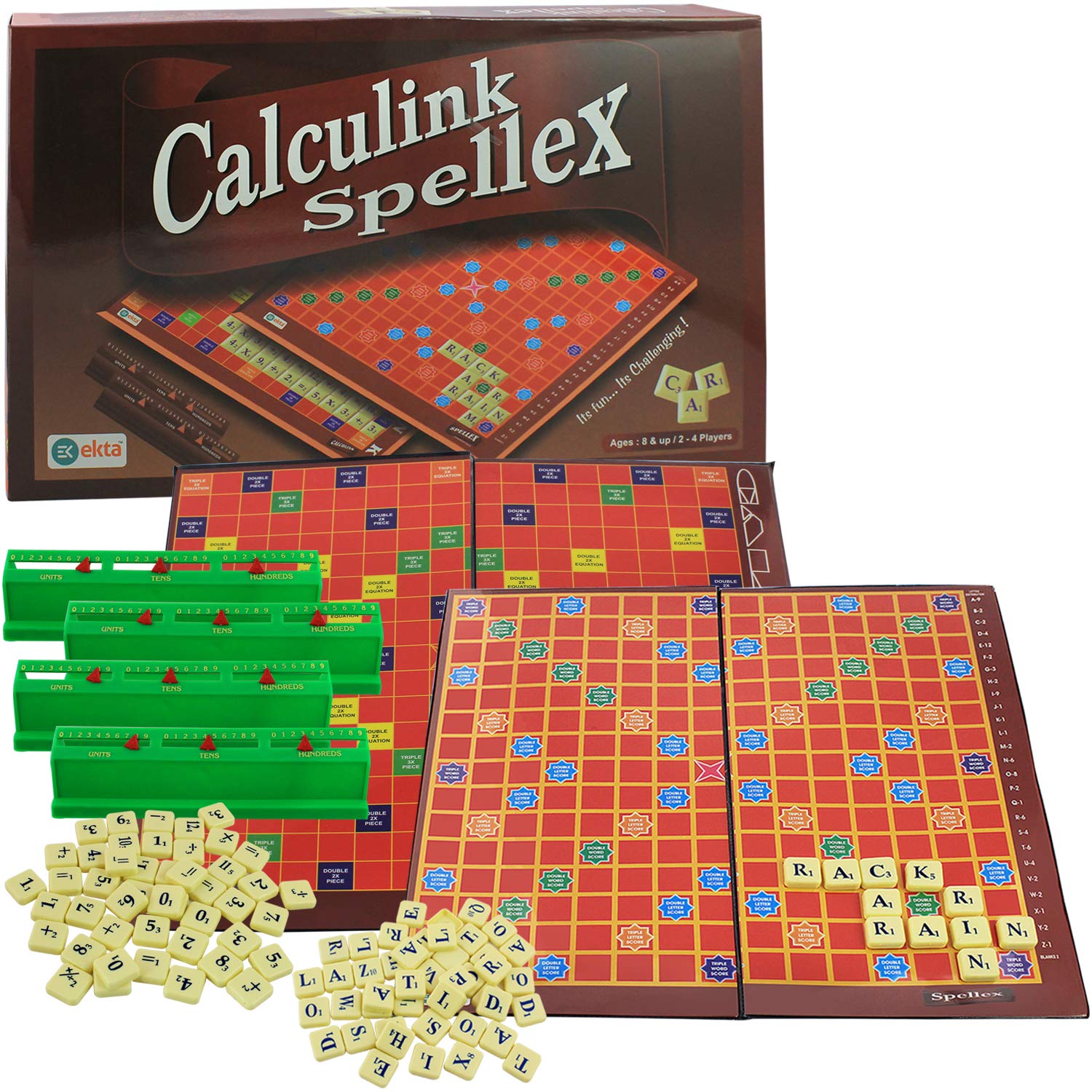 EktaCalculink Spellex Board Game