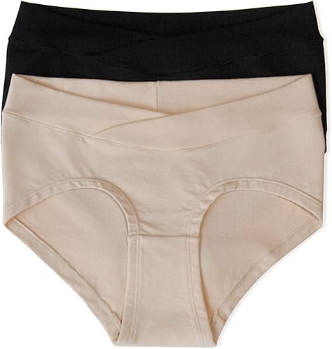 Kindred Bravely Ropa interior de maternidad hipster para mujer y ropa interior posparto, paquete de 2