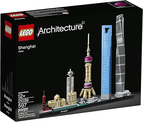 Miniatura 5 de Kit para construir LEGO Architecture de Shanghái 21039, 597 piezas