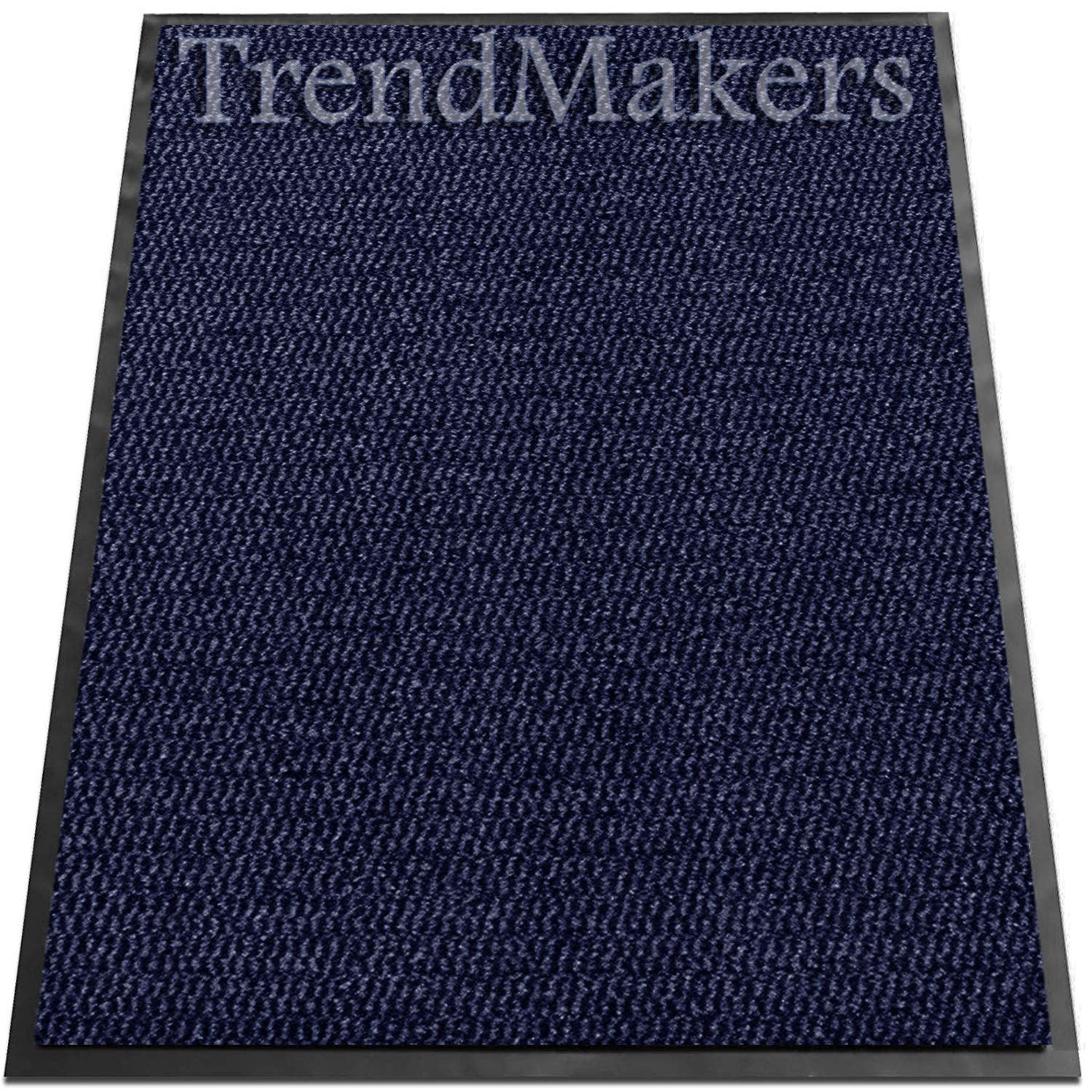TrendMakers Dirt Stopper Door Mats | Machine Washable Heavy Duty Barrier Mats Anti-Slip Dirt Trapper |15 Sizes - Blue/Black - 60 x 90cm - POLYPROPYLENE PILE โ image 1