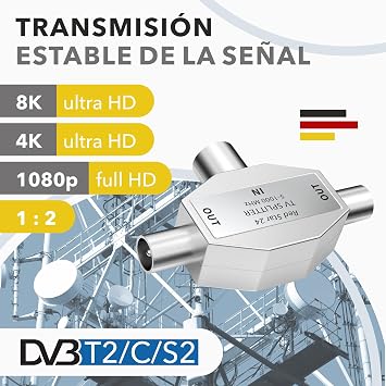 RedStar24 2 Way Antenna Distributor, TV Antenna Duplicator