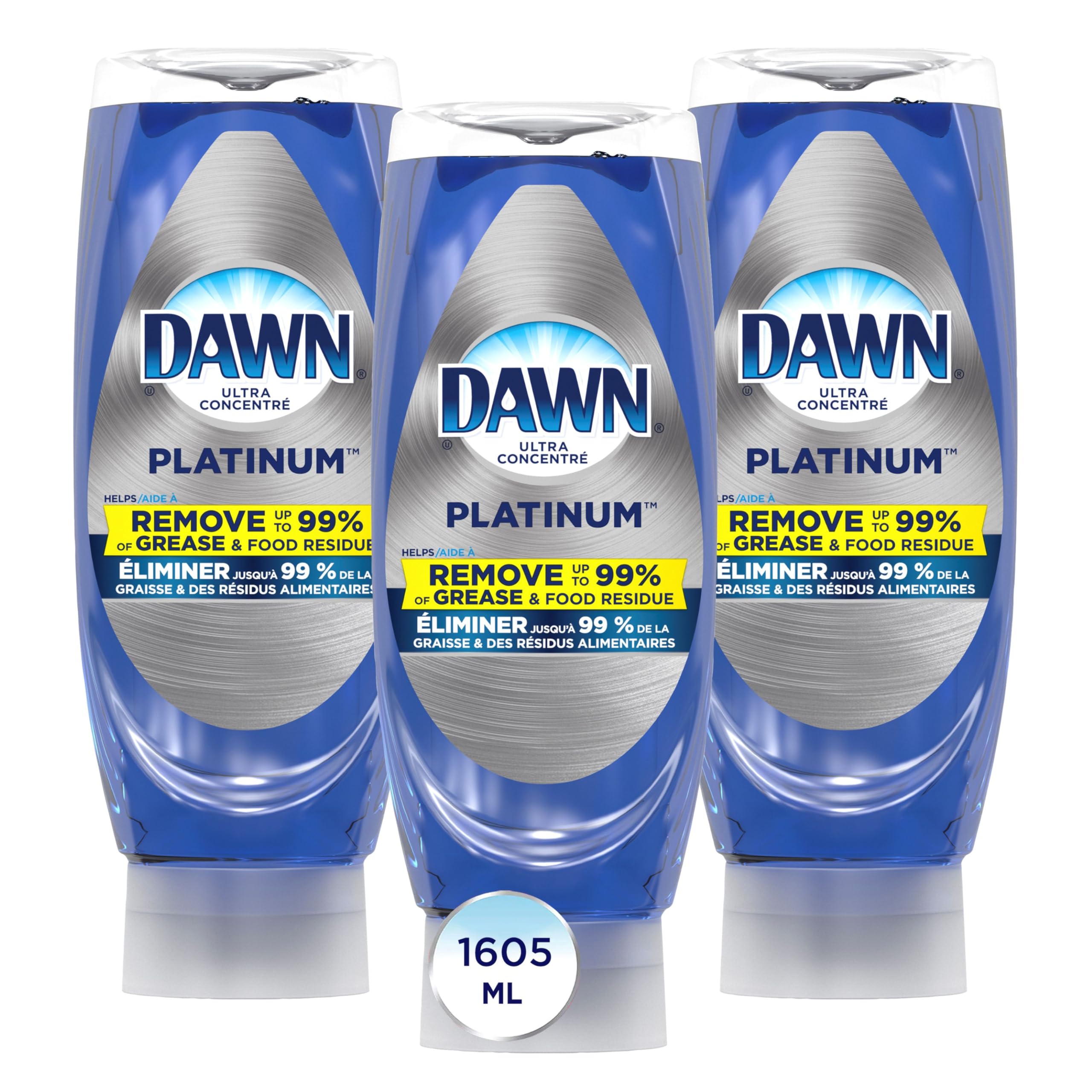 Dawn Platinum EZ-Squeeze Dish Soap Liquid, Dishwashing Liquid