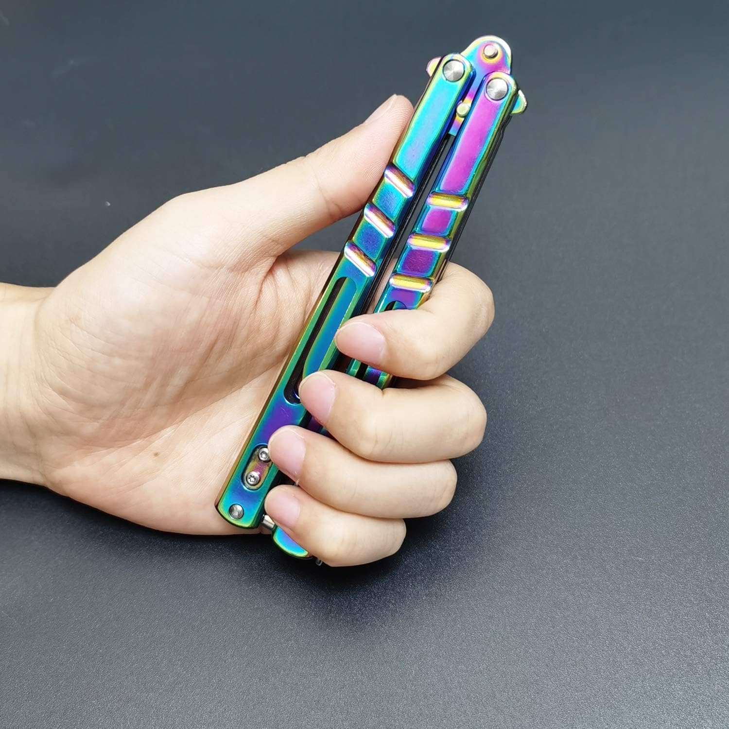 MARCOLO Tool with Sure Spring Latch for Training and Practice(Rainbow) : Kitchen & Dining
