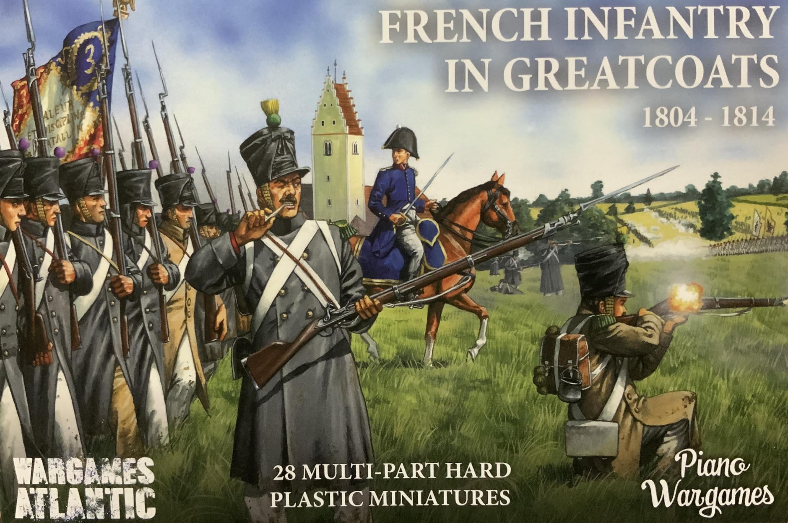 Wargames Atlantic, French Infantry in Greatcoats (1804-1814), 28mm Minifigures