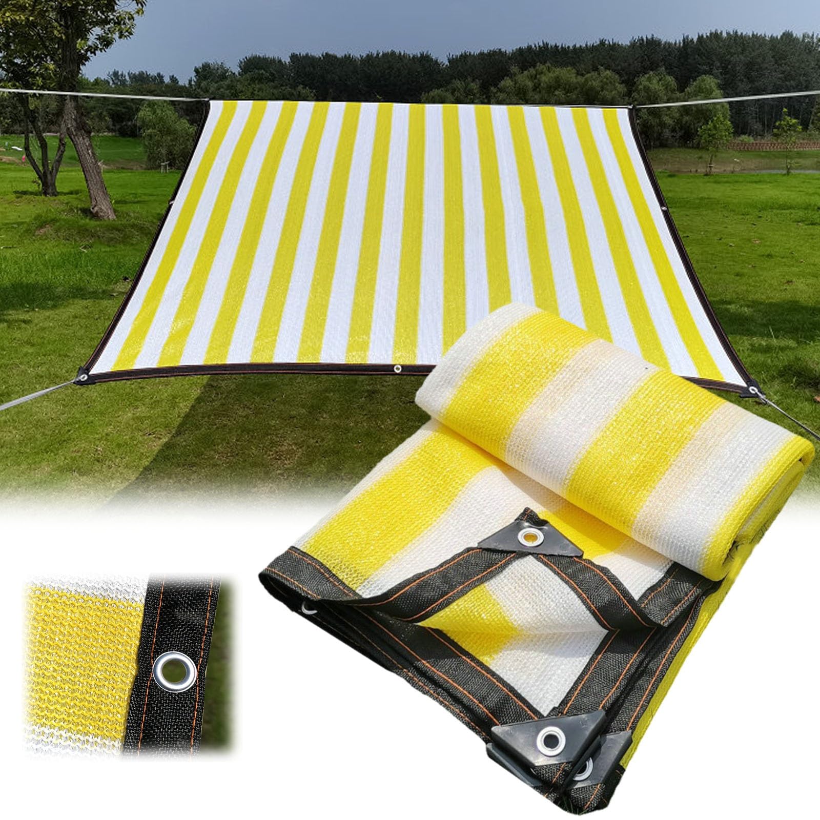 Voile anti-UV toile ombrage extérieure Ln PeraSunblock 35x4 m avec œillets