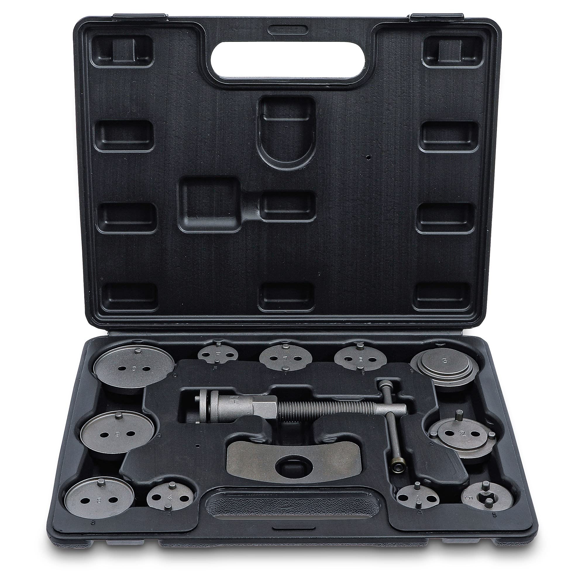 Kit Regolazione Pistoni Freni Universale - Con Mandrino, Piastra E Adattatori, In Valigetta - Foto 3