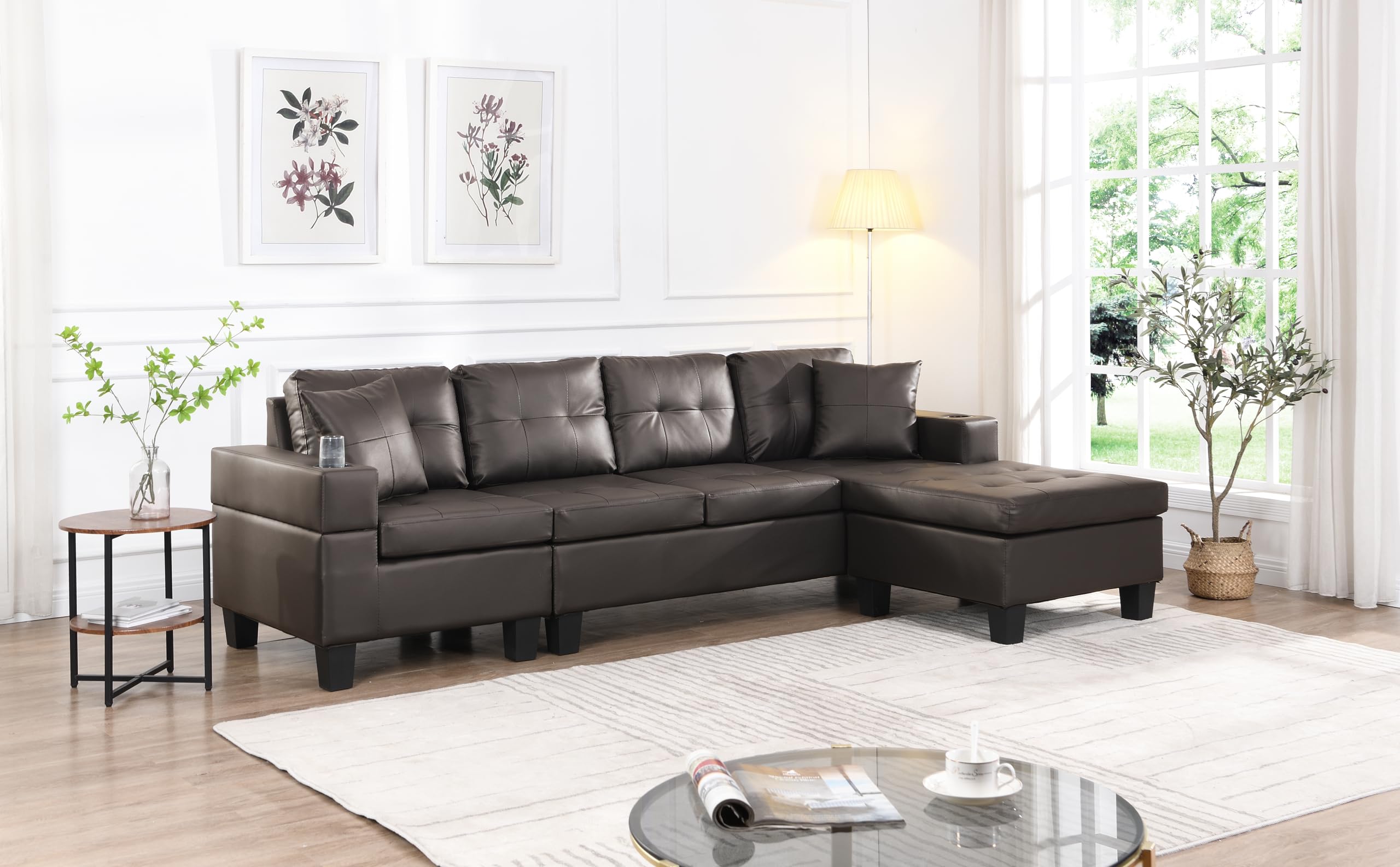 Amazon.com: Star20XX Sectional Sofa Couch with L-Shape Chaise