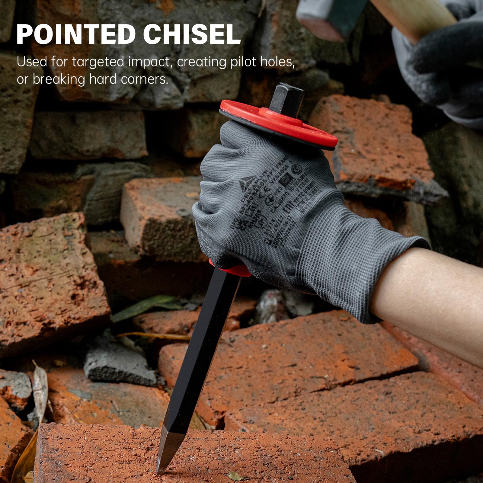 Heavy Duty Masonry Chisel Set - 3 Piece -7