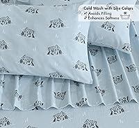 Vista 170 de RUVANTI Flannel Sheets Twin Size - 100% Cotton Double Brushed Twin Sheets Set, Deep Pockets 16 Inches, All Seasons Breathable & Extra Soft Bed Bali