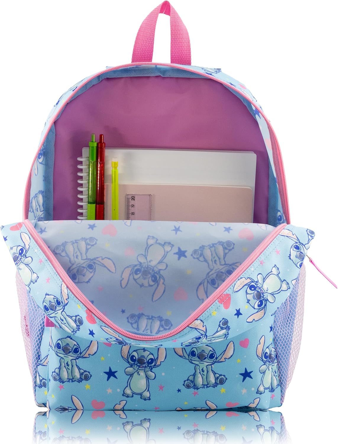 Disney Stitch Backpack for Kids | Stitch Bookbag for Girls, Boys, Unisex | Toddler Travel Bag, Cute Lightweight Bag for School | Ages 3+ - Image 6